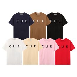 Designer Mens T-shirt Cel Letters Print Man Dames losse korte mouw T-shirt Hip Hop Streetwear Tops Casual kleding kleding