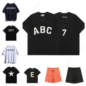 Designer heren t -shirt ess fg tees 1977 merk essen shirt tialls t -shirt casual comfortabele ademende halve mouw top mode dames shorts shorts cool shorts mouw kleren nb