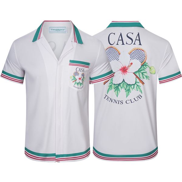 diseñador para hombre camiseta moda estampado polo camisa de seda de lujo camisa de manga corta camisetas de alta calidad amante de las vacaciones ropa tops calidad tamaño EE. UU.