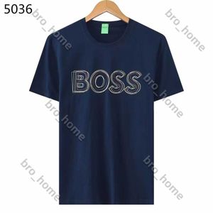 Designer Heren T-shirt Hugo 24ss Bosss t-shirts Polo Luxe Sieraden Letter Casual Korte mouw Herenmode Losse Ronde Hals Half Mouw Heren Tees Man Shirt PFKA