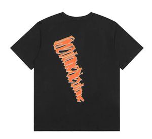 Designer Heren T-shirt Juice Wrld x Neon Juice Co merk korte mouw Dames en Heren Neon Oranje Kids' Fun Big V T-shirt Katoen Losse T-shirt Top Kleding Pullover Tees