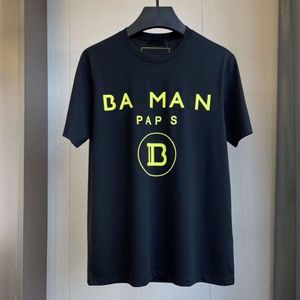 Diseñador para hombre camiseta de manga corta para hombre estilo casual color brillante monograma impreso manga corta top ropa de lujo tamaño asiático M-3XL