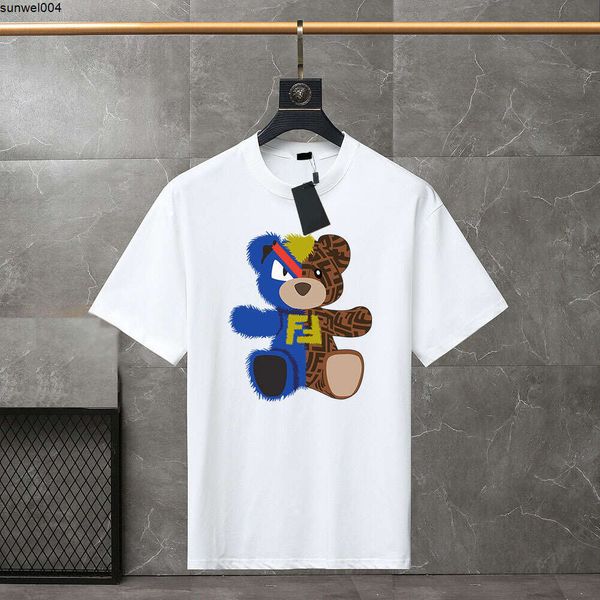 Diseñador Camiseta para hombres Camiseta para hombres y mujeres Camiseta de lujo Camiseta de verano Camiseta corta Fashion Fashion Alfal de algodón puro Alfabeto Amante de impresión