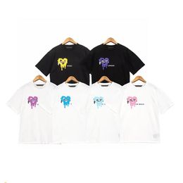 Diseñador Camiseta Mens Palms Letra impresa Tops Camas Camas de ángeles Angels