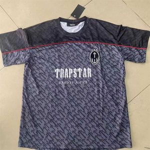 Designer heren t-shirt Trapstar voetbalshirt zomer casual hiphop streetwear hoge versie sportkleding korte mouw Sht3