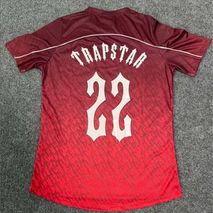 Designer heren t-shirt Trapstar voetbalshirt zomer casual hiphop streetwear hoge versie sportkleding korte mouw 7te4