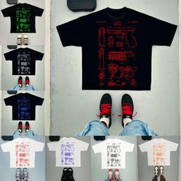 Designer heren T-shirt Y2k shirt vintage punk goth harajuku grafische korte mouw zomer oversize print streetwear tee tops