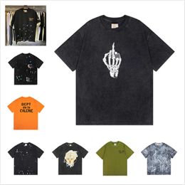 Designer Hommes T-shirts Gradient Lettre Mode Coton Femmes T-shirt Casual Lâche Haute Qualité Tees À Manches Courtes Hip Hop Streetwear Luxe TShirts