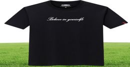 Designer Mens T-shirts Luxury Clothes 2020 Summer Slim Fit Simple Streetwear Letter Impression Coton Tshirt décontracté Men Tee Tshirt PLU4210648