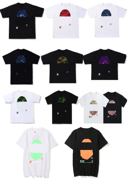 Diseñador Camisetas para hombre Streetwear Manga corta Fluorescente Letra de cabeza grande Hombres Mujeres Camisetas Camisetas TEES Amantes de la marca Camisetas Parejas Ropa superior Jersey