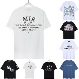2024 Designer Heren T Shirts A Womens Miry Gedrukte Fashion Man T-Shirt Casual T-shirt Amary Short Sheeves Polo Luxe Hip Hop Streetwear T-shirts Maat S-XL