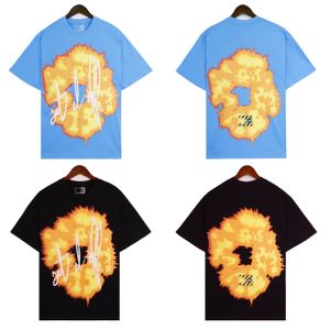 Designer Hommes T-shirts Y2K Gothique Harajuku Couple Street Surdimensionné Pur Coton Top Américain Vintage Daisy Imprimer T-shirt À Manches Courtes Pour Femme