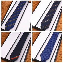 Diseñador Mens Tie Bee Pattern Silk Tie Brand Corbatas para hombres Formal Business Wedding Party Gravatas con Box2476