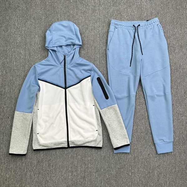 Diseñador para hombre chándal hombres conjunto blanco chándal pantalón conjunto de dos piezas jogger chaquetas con capucha espacio algodón pantalones para mujer abrigos gruesos hombres joggers corriendo chándal 2XL