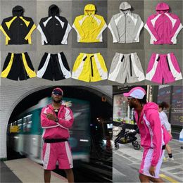 Designer pour hommes Corteizz 3M reflectif d'épissage du vent de veste à capuche à coque douce pour hommes et femmes sprinters v4e3 #
