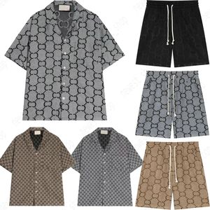 Designer Mens Tracksuits Pakken SHIRTS T-shirt shorts Rapel Jacquard Embroidery Casual Breeches Set Monogram Luxury Geometry Sportsuits Clothing