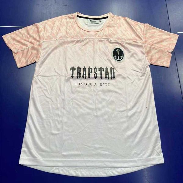 Diseñador para hombre Trapstar Football Jersey camisetas Parejas Carta Camisetas Mujeres Camisetas de moda Te