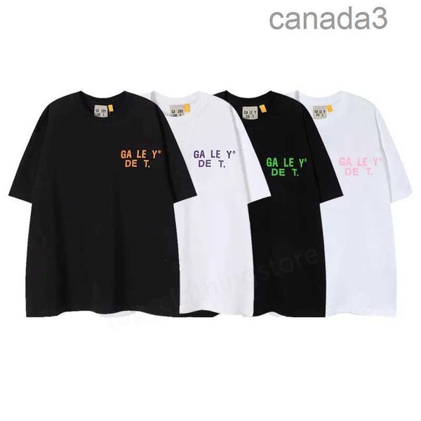 Designer Mens Tshirt Tees Galeries Femmes T-shirts Depts Simple Summer Manches courtes Lettres Imprimer Mode Cotons Luxurys Tops Vêtements Sxl 7H10 F H5AP