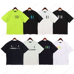 Designer Heren Amirirs T-shirt Dames T-shirt Kaar Street Mode Brand Shirt Afdrukken Korte mouw Casual losse man T-shirt Ronde nek