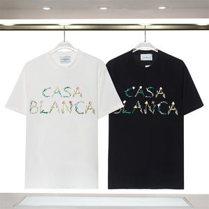 Designer Heren T-shirts Gedrukt Mode man T-shirt Katoen Casual Tees Korte Mouw Hip Hop Casablanc Streetwear Luxe T-shirts MAAT S-2XL