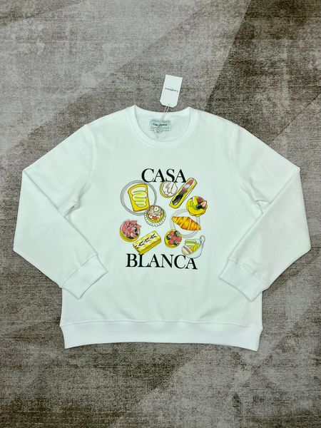 Casablanca nouvelle mode col rond pull à capuche longue mode hip hop haut S-XL