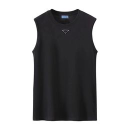 Designer Mens gilet Summer Slim-Fit Sports Absorption de sueur respirante Pur Coton Black Sous-vêtements avec des hommes de la mode