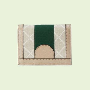 Designer Mens Wallet Card Holder For Women Purse Canvas Leather Ophidia Wallets Coin Purses Saddle bag