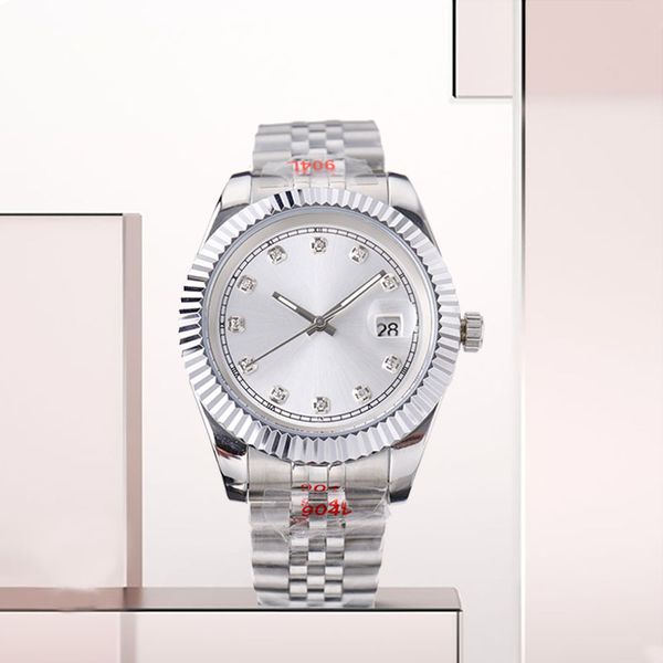 Designer Mens Watch Datejust pour homme Watchs arabe Wimbledon cadran romain date noire juste bracelet jubilé 41mm montres de haute qualité 36mm hommes montre-bracelet