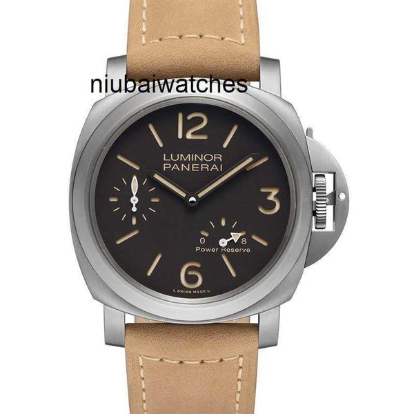 Designer Mens Watch Full Set Titanium 44 mm de diamètre mécanique de luxe en acier inoxydable imperméable