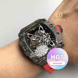 Montre de luxe pour hommes, mouvement automatique, mécanique de luxe, poignet Ed carbo