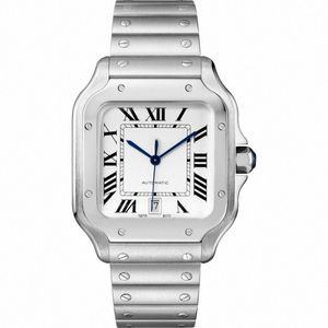 Montre d'affaires de luxe pour hommes Mouvement mécanique Carré Femmes Amant Luxe Automatique Hommes Montres Or Bleu Montre-bracelet P5SO #