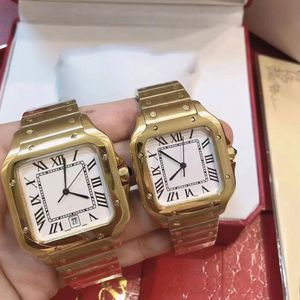 Designer Mens Watch Horloges Gold Watch 40mm 35 mm Automatische schuifbeweging Roestvrijstalen stalen armband Waterdichte horloges Orologio