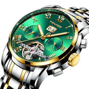 Diseñador de relojes para hombre reloj automático diamante 41 mm acero fino moda calendario impermeable hombre oro movimiento relojes