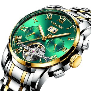 Designer Mens horloges automatisch horloge diamant 41 mm fijne stalen mode kalender waterdichte man gouden beweging horloges 289Z