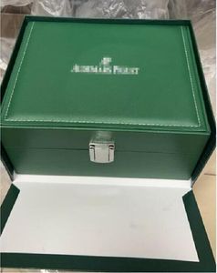Boîtes de montres pour hommes de créateurs Boîte de montre originale verte Dhgate Box Couade de luxe pour les montres Tags de carte de montre Boîtes de montres suisses Boîtes mystères