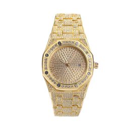Designer Mens Watches Fashion Diamond Iced Out Watch Hoge kwaliteit Hip Hop Rose Gold Silver Watch