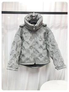 Diseñador para hombre invierno abajo chaqueta parkas manga larga cálido gris claro blanco ganso abajo abrigo casual moda gruesa abrigo cálido