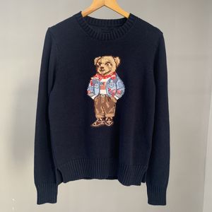 Designer heren wintertruien Pullover Man Bear Sweaters Ralph trui met lange mouwen Ralphs Laurence trui Casual print Laurens High Street borduurtop 1658