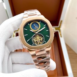 Designer heren dames automaat automatisch uurwerk Nautilus horloges fijne stalen vouwgesp sport Tourbillon horloge zonder chronograaffunctie Polshorloges
