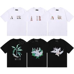 Diseñador para hombres camisetas para mujeres amilis summer street manga corta leisure algodón letra impresión tee luxurys parejas tops tamaño s-xl