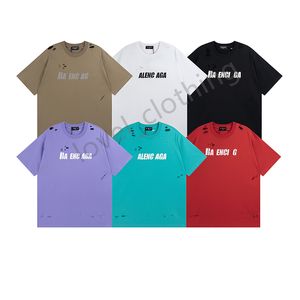 Designer Hommes Femmes T-shirts Marque de mode d'été Tee Luxurys Loisirs Marée lâche Cotons Lettre à manches courtes Imprimer Unisexe Tops Vêtements Taille XS-L