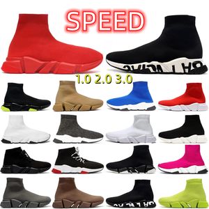 Designer Mens Womens Casual Shoes Cascing Sock vitesses blanc noir rouge brun rose rose vert clair à lacets à lacets chaussettes néon runner entraîneurs plate-forme de course de bascule