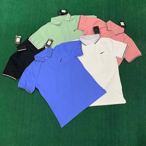 Pantalones cortos para hombre, diseñadores tecnológicos, pantalones cortos, polo, manga corta, seda de hielo, top suelto, correr, fitness, manga corta transpirable