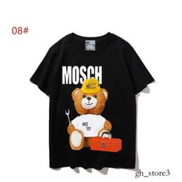 Designer Mens Womens T-shirt Moschin Shirt For Man Sunmmer Tshirts Fashion Letter Imprimée à manches courtes Lady Tees Luxurys Casual Clothes Tops T-shirt Taille XS-4XL 867