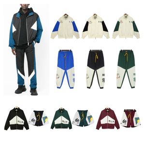 Designer Hommes Femmes Survêtements Costumes Casual Lettre Animal Poisson Mock Neck Zipper Coat Joggers Running Sports Suit S-XL 8 couleurs
