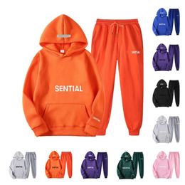 Designer Mens Dames Tracksuit Fashion Sweatsuit Men Tweede stuk 22 kleuren Hiphop broek Mannelijke Streetwear Dames letter afdrukken Track Suits 2 -stukje