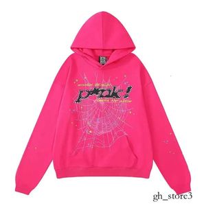 Designer Heren Zip Up Hoodie SP5Ders Hoodie voor man Woman Sp5ider Hoodie 1 1 Hoodies Sweatshirts 2023 Young Thug 555555 pullover roze hoodye broek Kwaliteit Printing 275