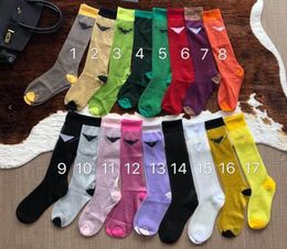 Designer Mesh Hosiery Chauques longues bas pour femmes 17Colors Fashion Spring Summer Filles Streetwear Sock Transparent Stock4781041