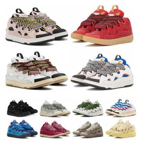 ontwerper mesh geweven veterschoenen jaren '90 buitengewone sneakers stijl reliëf lederen stoeprand sneakers heren dames in nappa kalfsleer rubberen zool 35-46