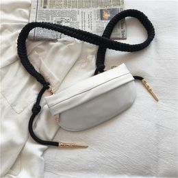 Designer-Messenger Bag Dames Mode Trend Borstzak Outdoor Reizen Lichtgewicht Eenvoudige Casual Mini Schoudertas (wit)